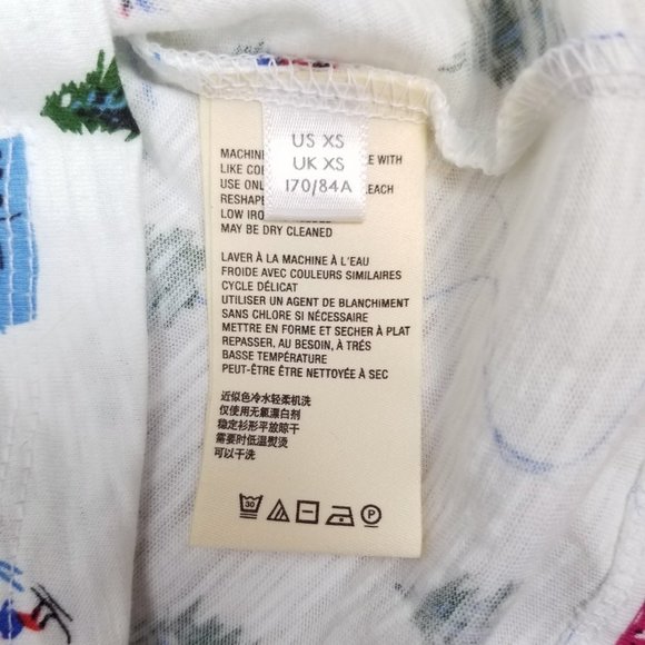 NWT Anthropologie Maeve Ski Themed Audra Cotton Tee Sz XS - Picture 10 of 12